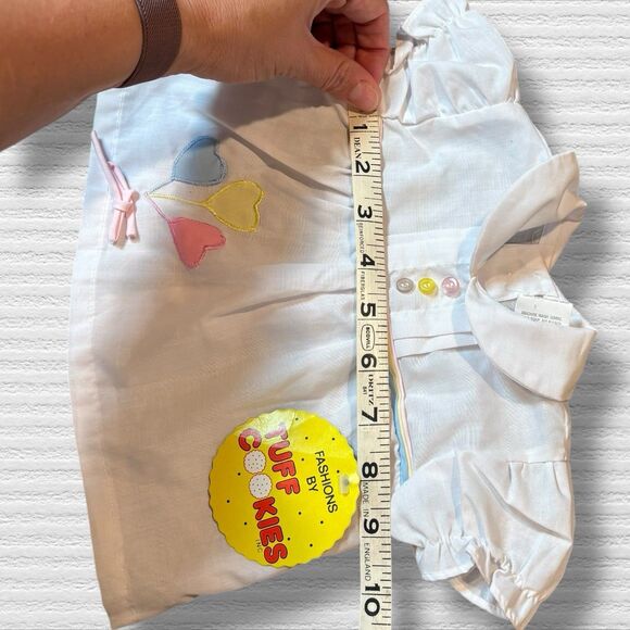Vintage Tuff Cookies Dress With Ballon Appliqué Size 0-6 Months - Picture 5 of 5